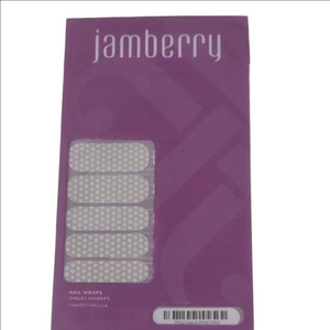 Jamberry Gray and White Polka Dot Nail Wraps